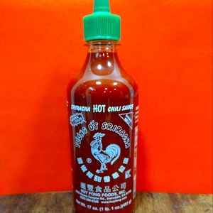 One 17 ounce Sriracha Bottles